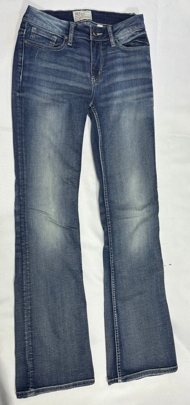 BKE Stella Mid Rise Bootcut Women's Blue Denim Jeans Size 26R